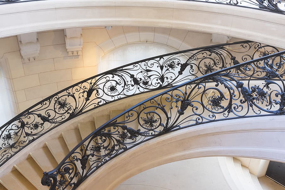paris, petit palais, france, adornments, stairs, architecture, HD wallpaper