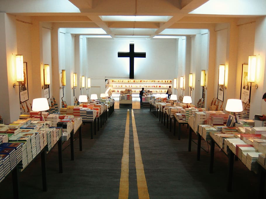 indoors, seat, religion, spirituality, cross, place of worship HD wallpaper