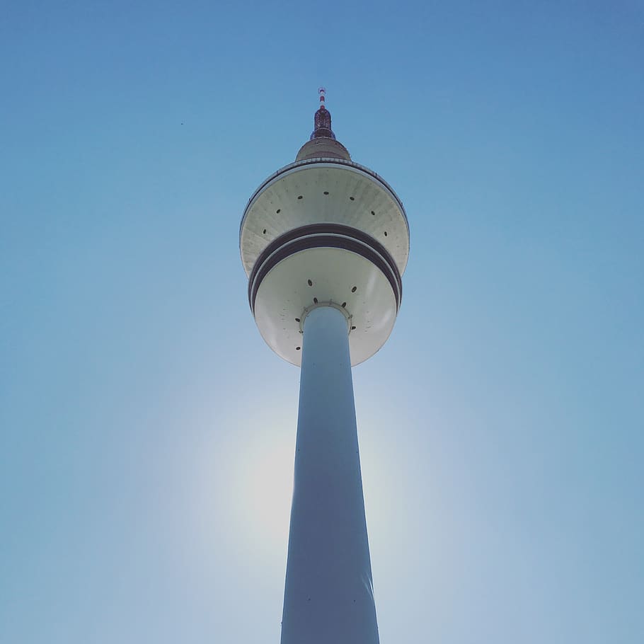 germany, hamburg, sky, low angle view, tower, architecture HD wallpaper
