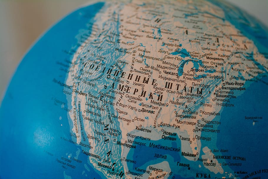globe, usa, united states of america, map, russian, globe - man made object, HD wallpaper