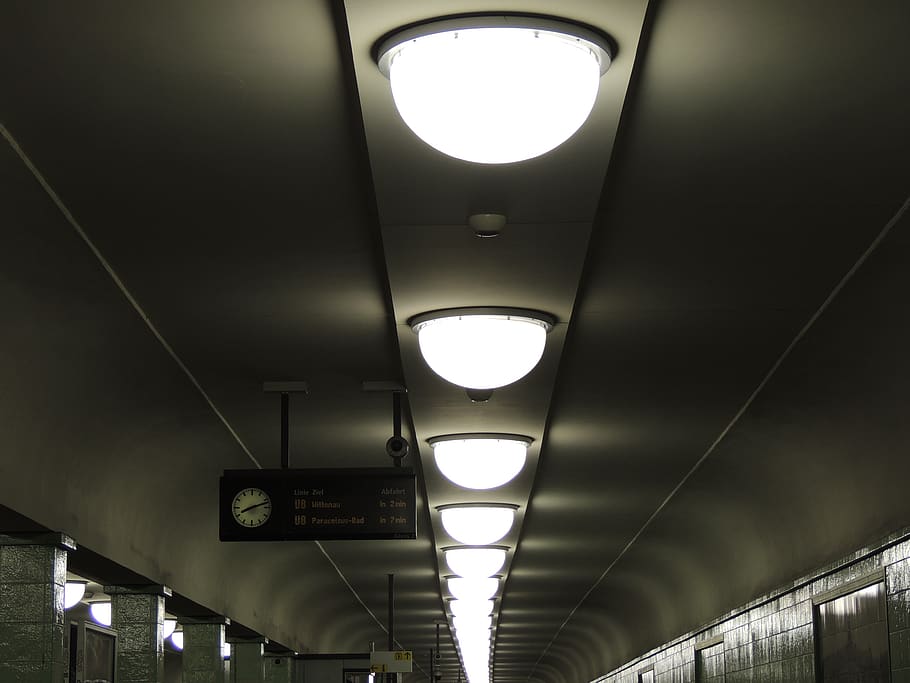 berlin, germany, light, ubahn, metro, illuminated, lighting equipment HD wallpaper