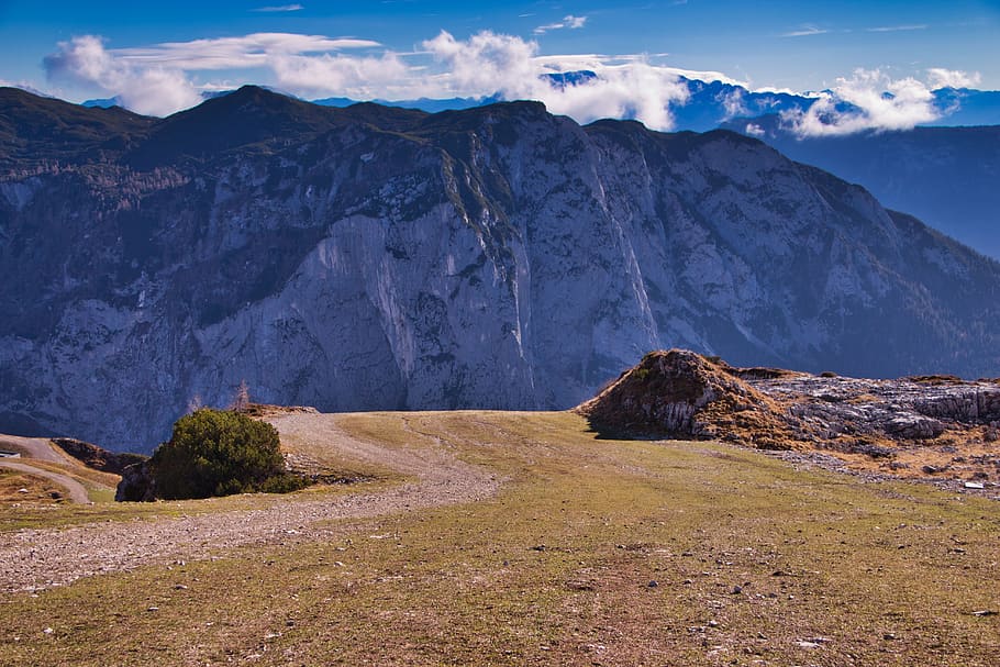 landscape, mountains, stone, clouds, plains, cliffs, scenics - nature HD wallpaper
