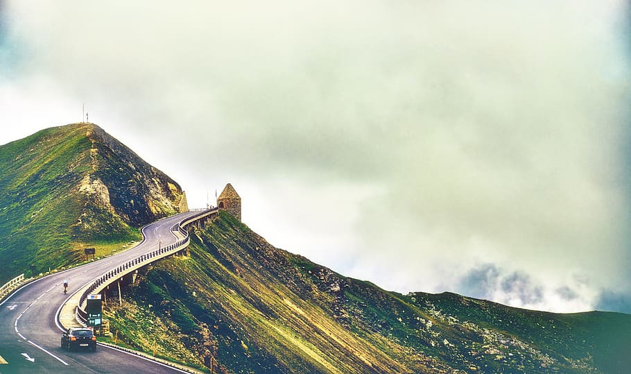 road, away, target, curve, direction, drive, grossglockner HD wallpaper