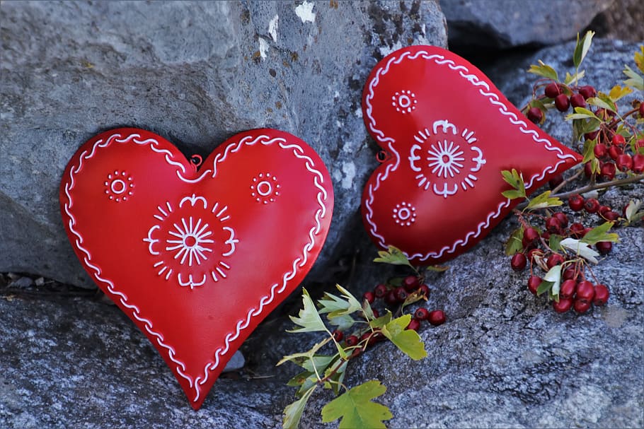 red, heart, feeling, romance, autumn, for you, emotions, happiness HD wallpaper