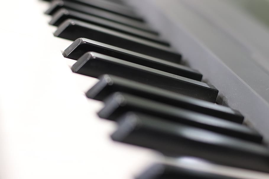 keyboards, piano, music, selective focus, no people, close-up