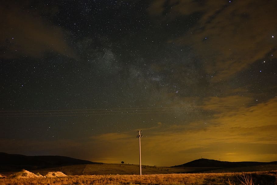 nature, landscape, clouds, sky, star, stargazing, shadow, astrophotography HD wallpaper
