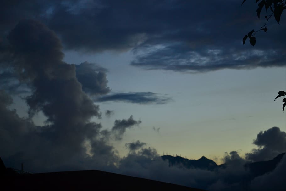 silhouette, sunset, clouds, cloud - sky, beauty in nature, scenics - nature HD wallpaper