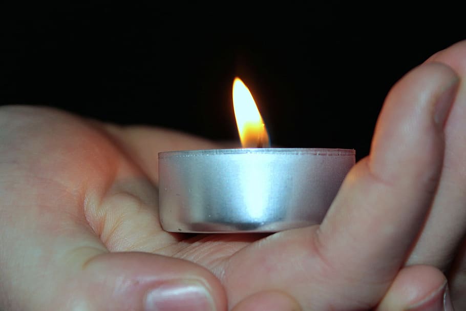 hand, candle, wax, burning, hold, human, activity, fire, human hand HD wallpaper