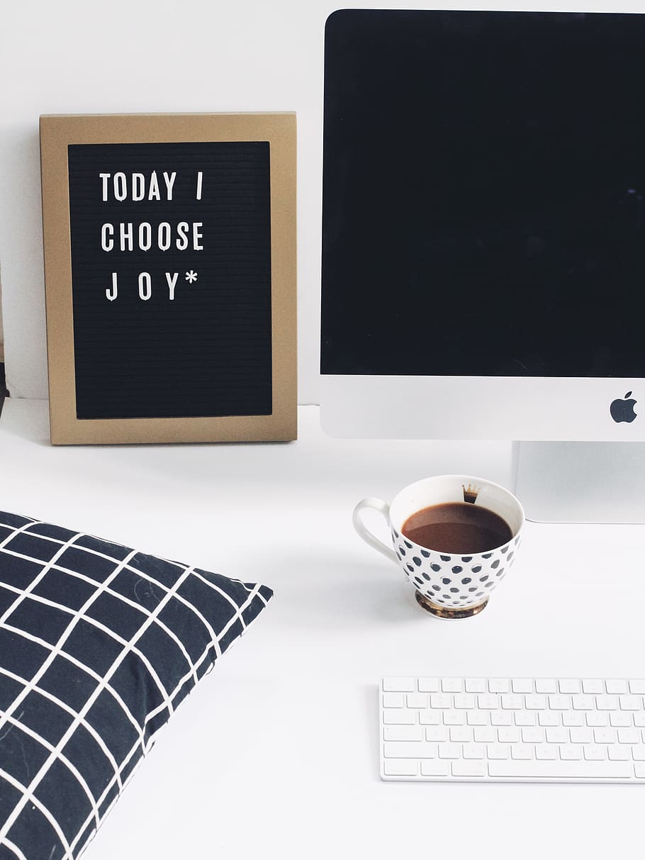 computer, cup, technology, table, computer equipment, mug, communication HD wallpaper