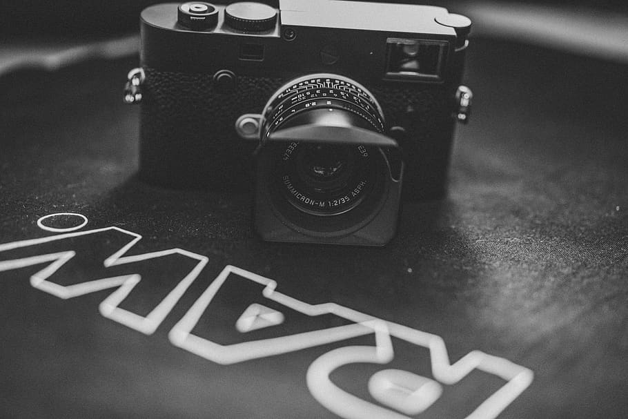 black DSLR camera, electronics, digital camera, strap, leica HD wallpaper