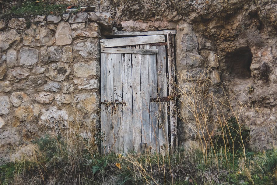 spain, puerta, españa, vintage, forlorn, door, desolate, abandonado, HD wallpaper
