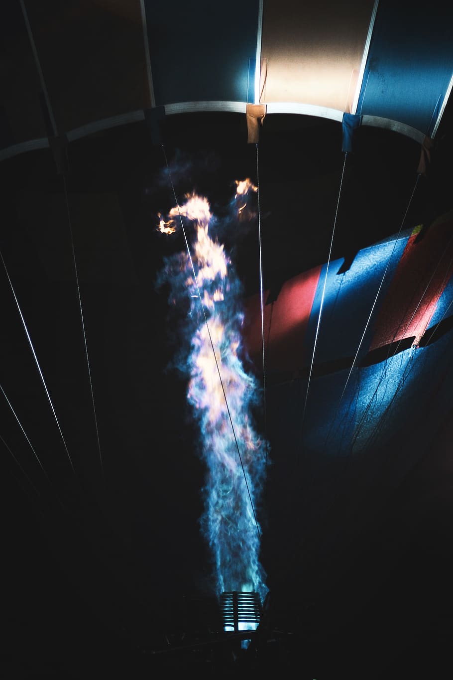 fire, flame, hot, air, balloon, motion, smoke - physical structure HD wallpaper