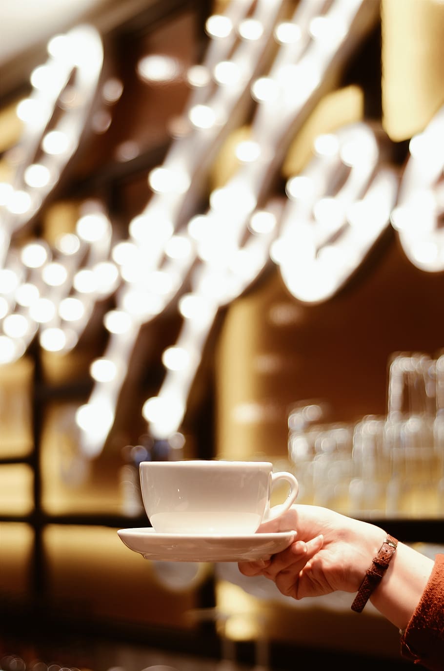 White Ceramic Coffee Cup, beverage, blur, breakfast, business