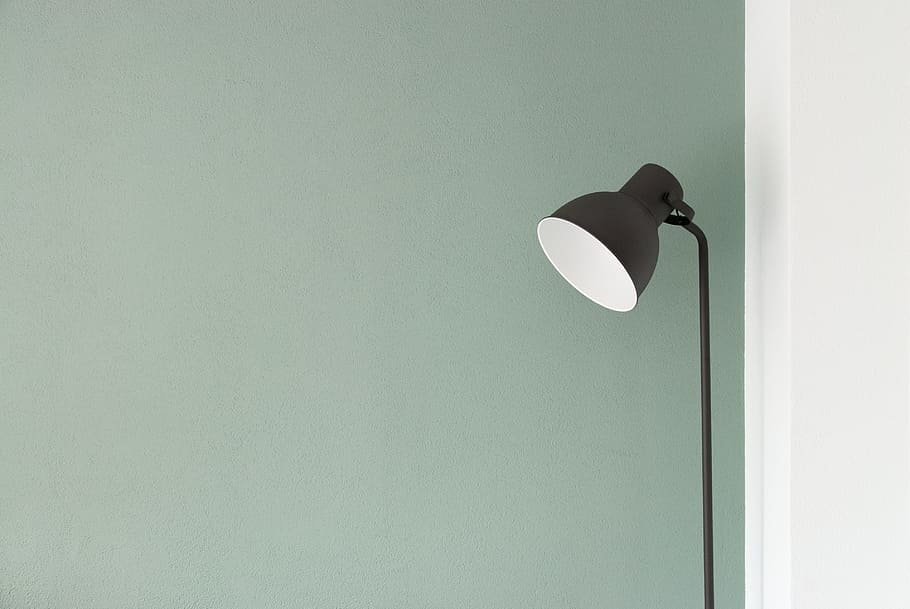 lamp, light, lampshade, wall, no people, copy space, wall - building feature HD wallpaper