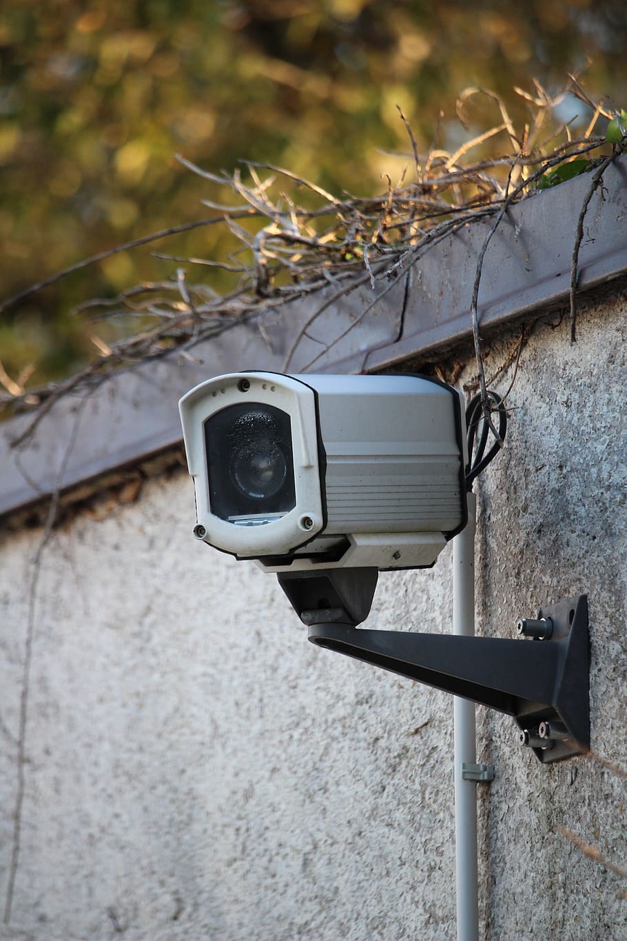 video camera, wall, observation, security, recording, film HD wallpaper