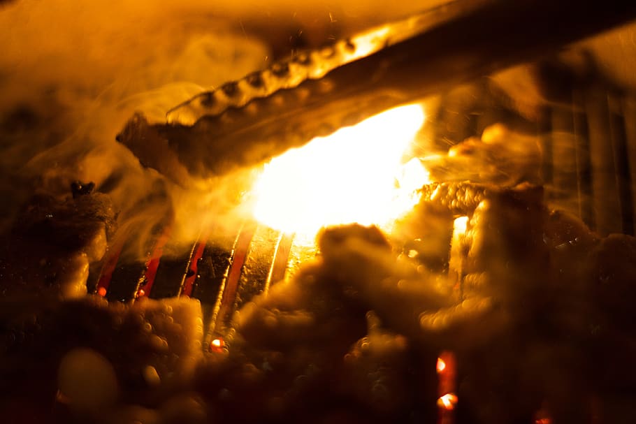 fire, bonfire, flame, food, candle, bbq, light, flare, forge HD wallpaper