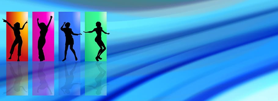 dance, dancer, activity, people, human, graphical, blue, indoors HD wallpaper