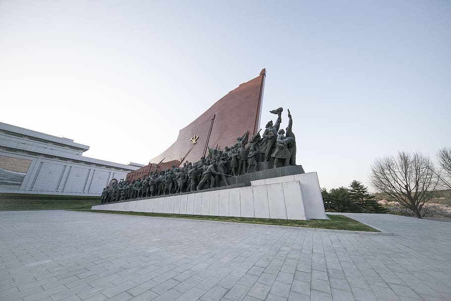 north korea, pyongyang, landmark, kim jong-un, dprk, monument, HD wallpaper