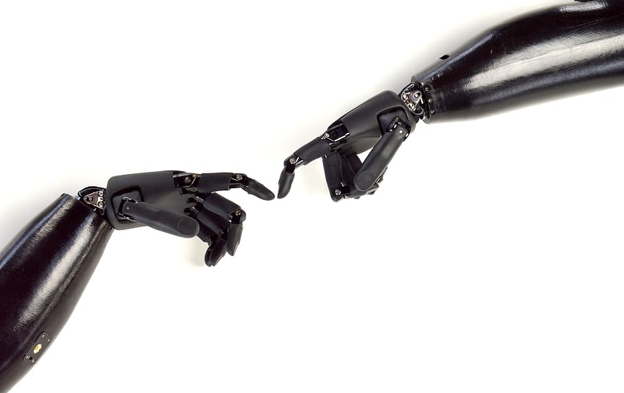 hand prosthesis, humanoid, science, innovation, future, science fiction HD wallpaper