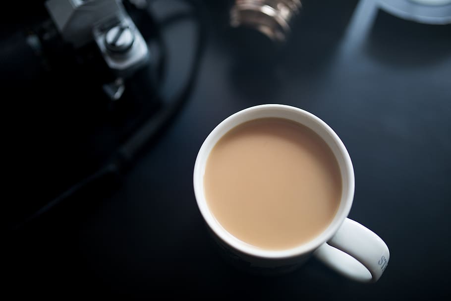 filled white ceramic mug, cup, drink, food and drink, refreshment HD wallpaper