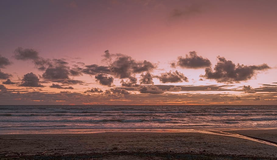 sunset, ocean, bali, landscape, beach, water, sea, sky, beauty in nature HD wallpaper