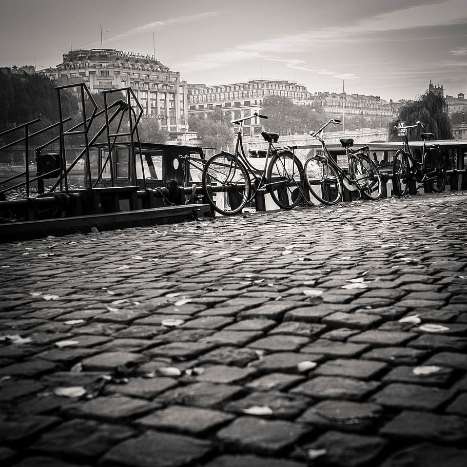 architecture, built structure, water, bicycle, building exterior HD wallpaper