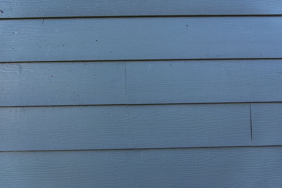 siding, blue, house, wall, horizontal, panels, wood, slats
