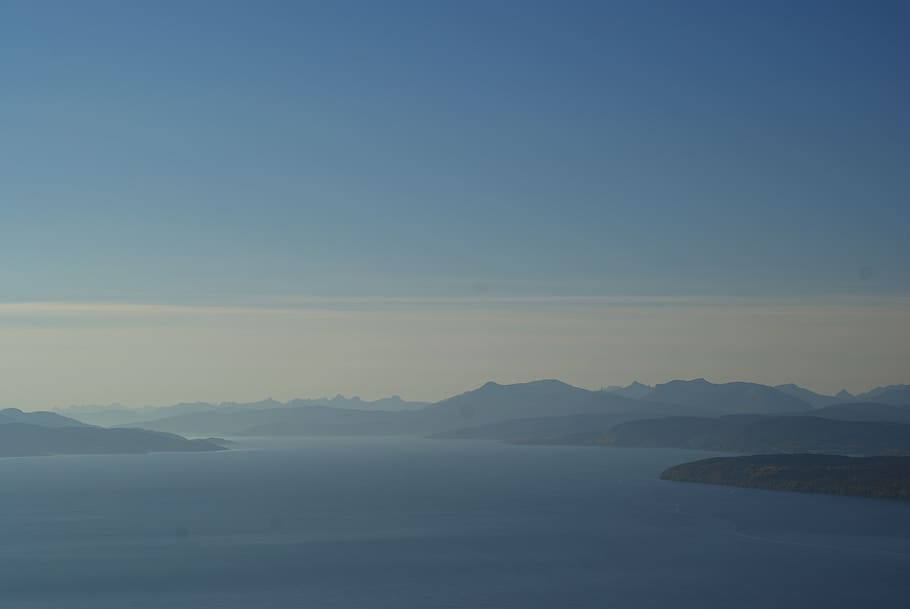 norway, narvik, sea, mountain, sky, scenics - nature, water HD wallpaper