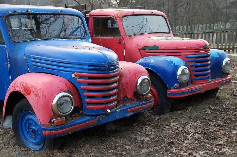 auto, old, oldtimer, vehicle, nostalgia, historically, rusty HD wallpaper