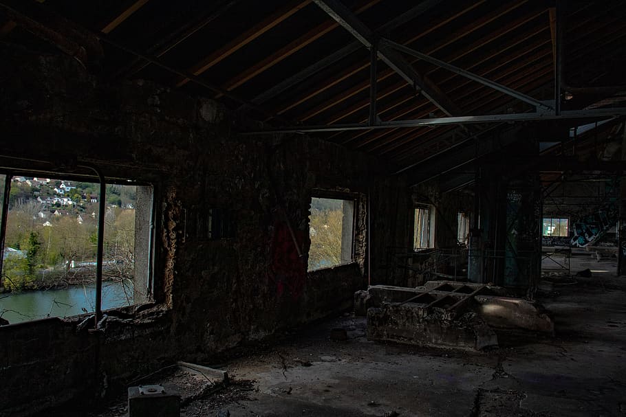 abandoned, exploration, urbex, old, ruined, lostplace, factory HD wallpaper
