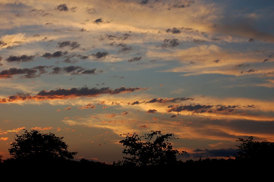 botswana, tuli wilderness, sunset, africa, nature, bush, cloud - sky HD wallpaper
