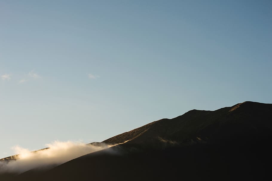Green Mountain and Sea of Clouds, fog, landscape, snow, sky, scenics - nature HD wallpaper
