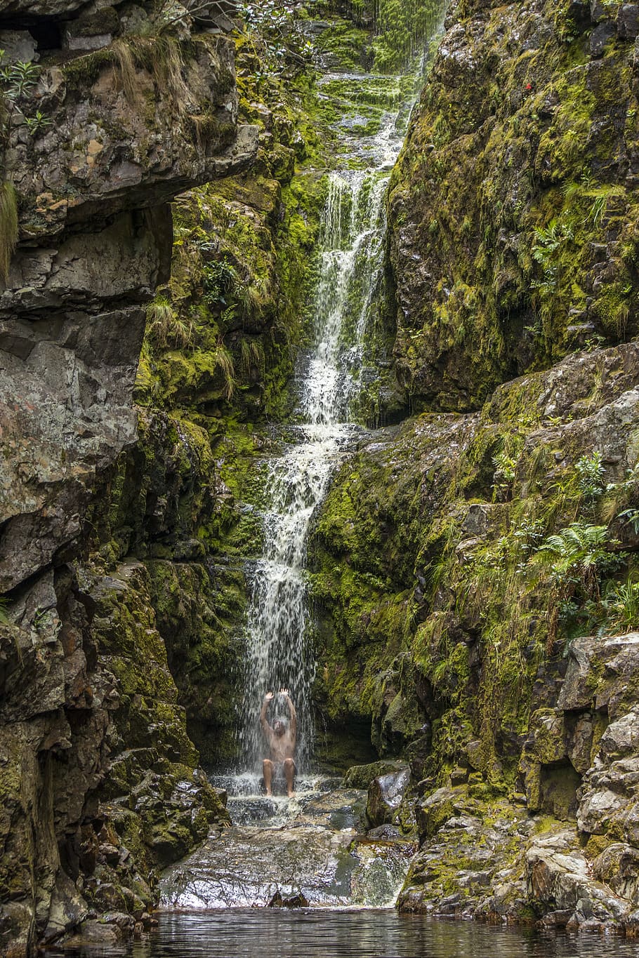 nature, waterfall, river, outdoors, rocks, stream, cliff, creek HD wallpaper