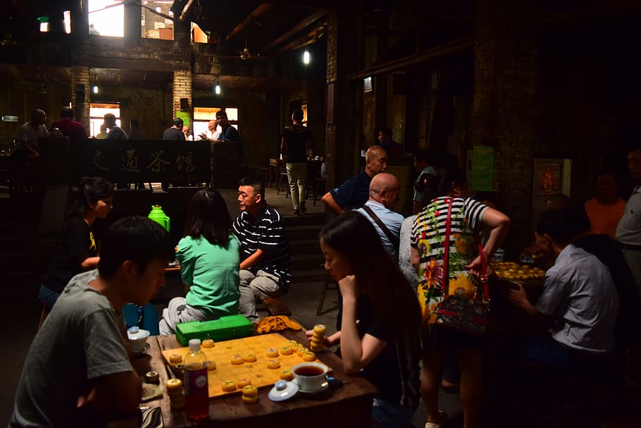 china, chongqing, real people, group of people, men, food and drink HD wallpaper