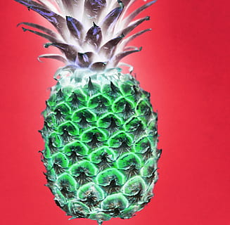 Pineapple Illustration, background, bright, close-up, color, colorful HD wallpaper