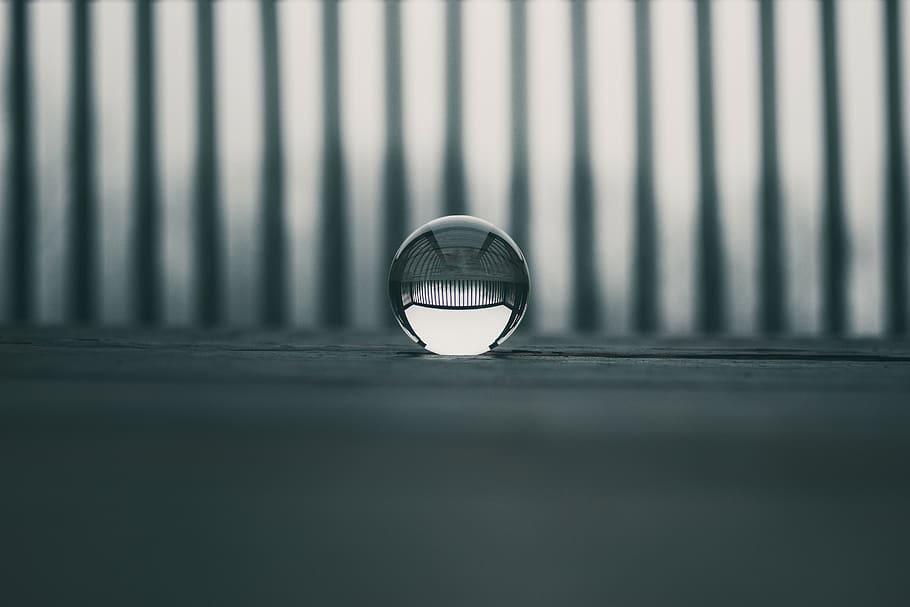 clear crystal ball, sphere, droplet, grey, missouri, usa, lamp HD wallpaper