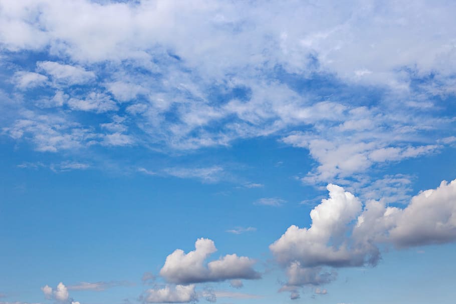 air, atmosphere, background, beautiful, blue, blue-sky, bright HD wallpaper