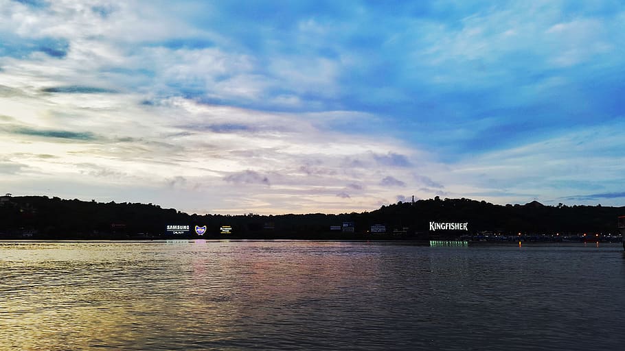 india, panjim, water, sky, cloud - sky, nature, architecture HD wallpaper