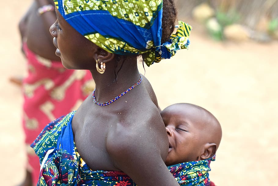 nigeria, ejiba, hold, young, mother, baby, colorful, smile HD wallpaper