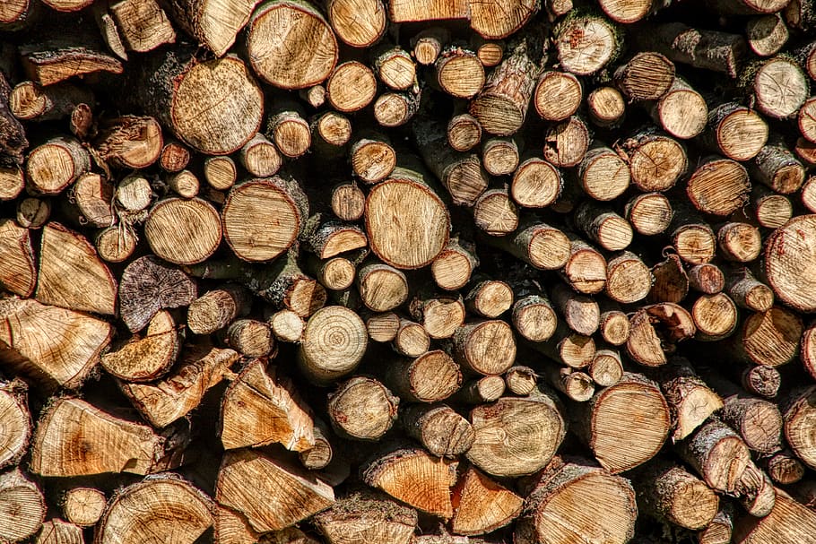wood, stack, firewood, energy, forest, background, holzstapel HD wallpaper