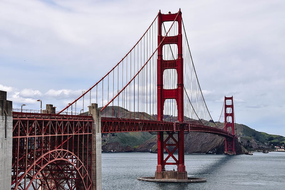 red metal bridge, built structure, architecture, bridge - man made structure HD wallpaper