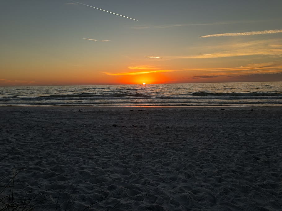 HD wallpaper: united states, bradenton beach, sunset, seashore, gulf of ...