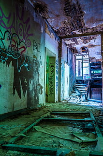 lost, lostplace, rotten, abandoned, old, destroyed, building HD wallpaper