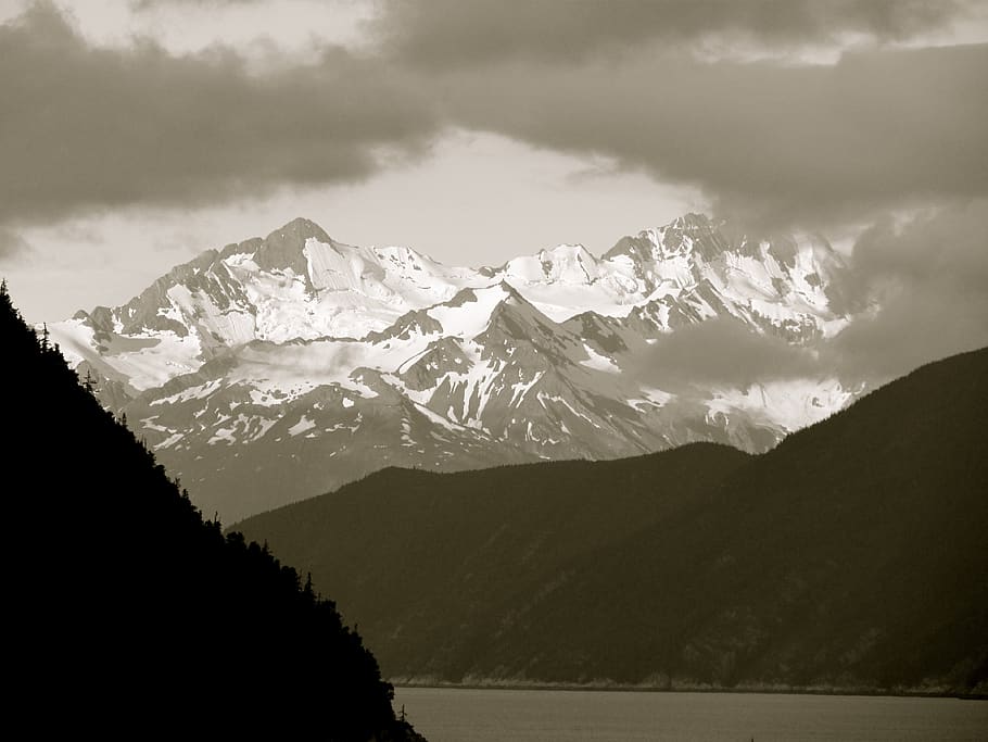 mountain, mountain range, snow, snow-capped, winter, scenic