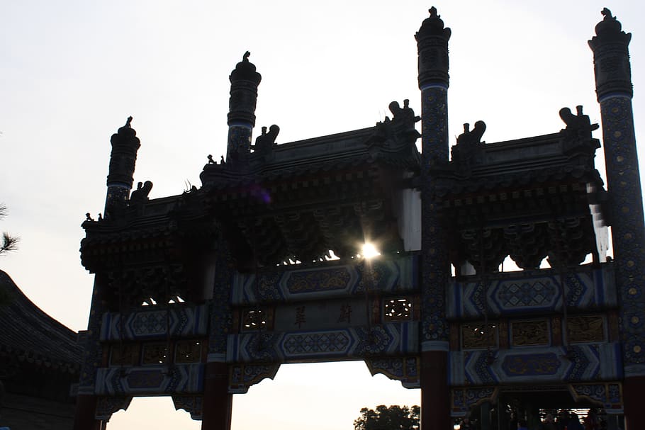 china, beijing, door, chinese door, portal, gate, chinese gate, HD wallpaper