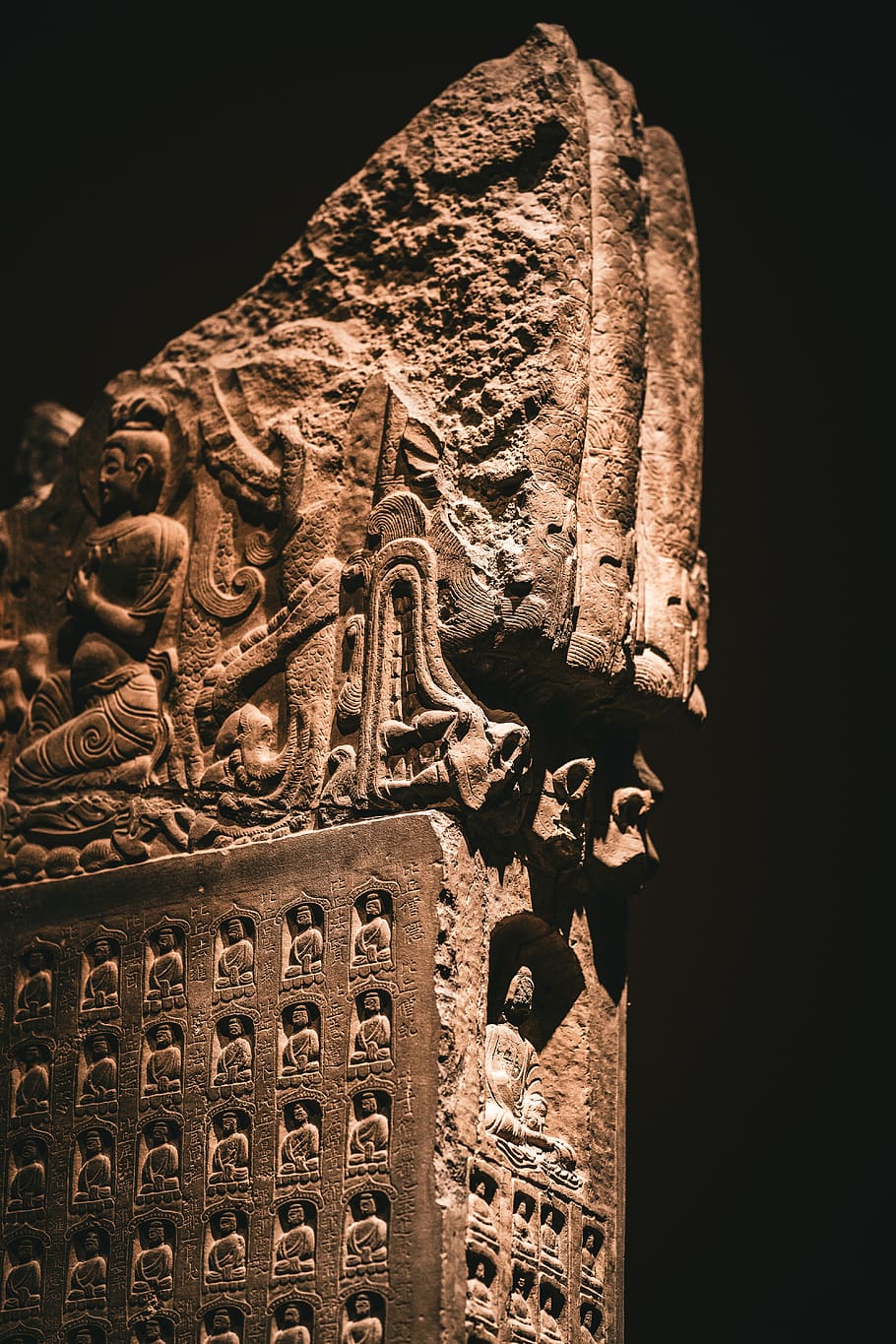 brown Buddha statue, archaeology, architecture, building, cross HD wallpaper