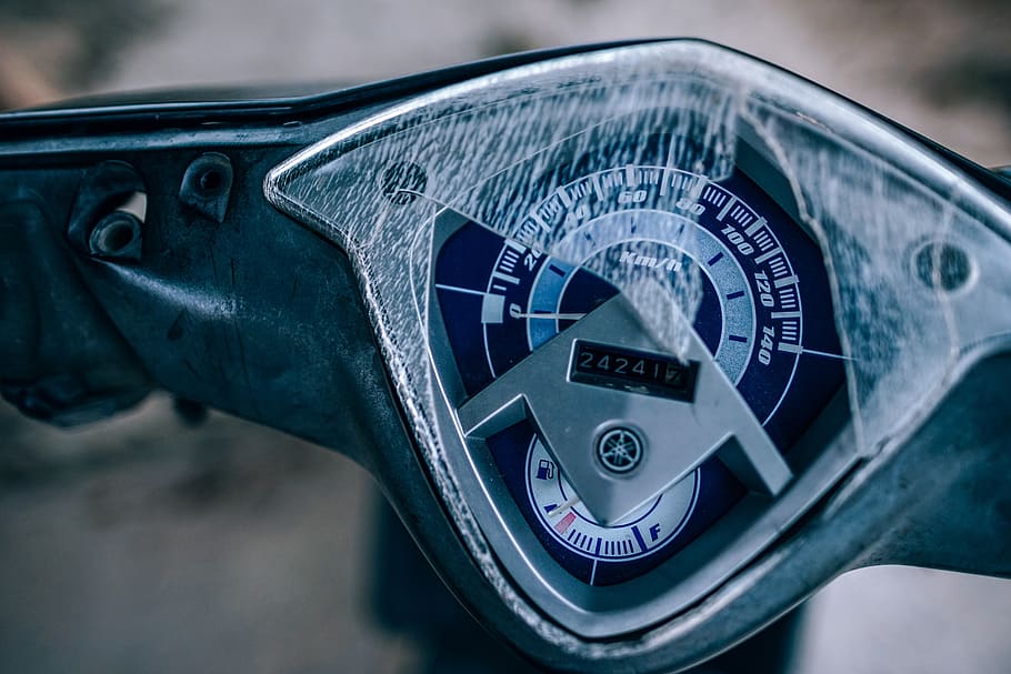acceleration, bike, black, broken, close-up, dashboard, dial HD wallpaper