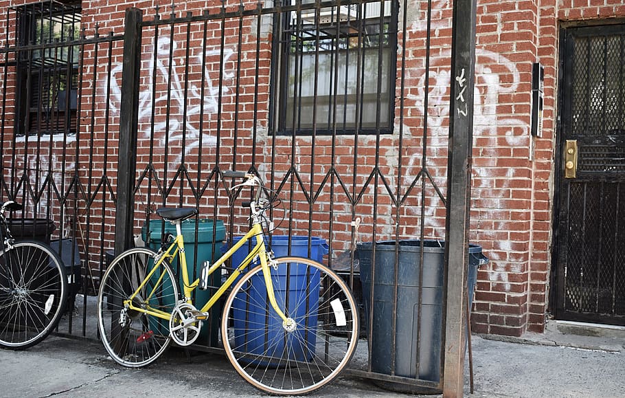 bicycle, machine, wheel, bike, vehicle, transportation, new york HD wallpaper