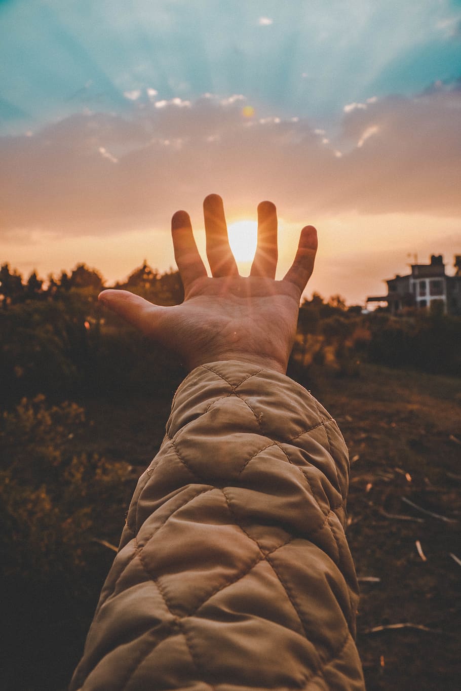 sol, hand, bestday, sunset, amazing, good, happy, landscape HD wallpaper