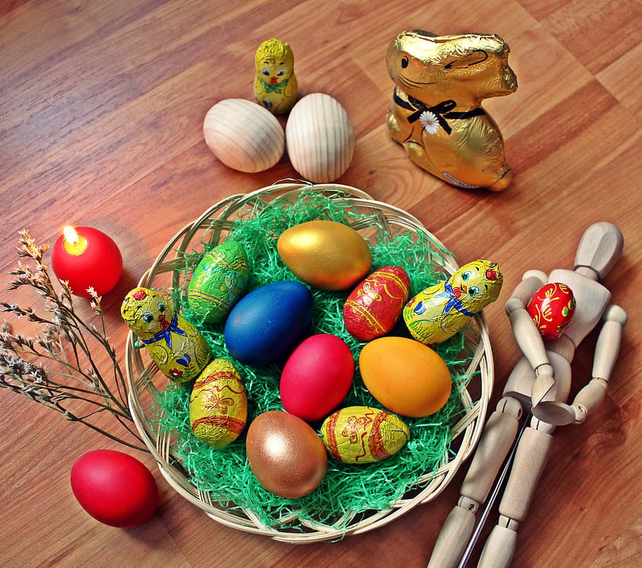 easter, eggs, pasta, coloring, spring, food, decoration, delicious HD wallpaper